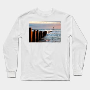 December sunshine on the groyne Long Sleeve T-Shirt